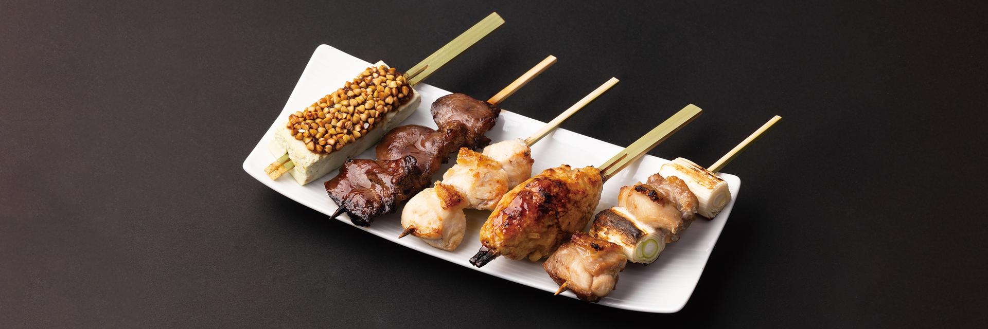 串焼き五種盛り合わせ