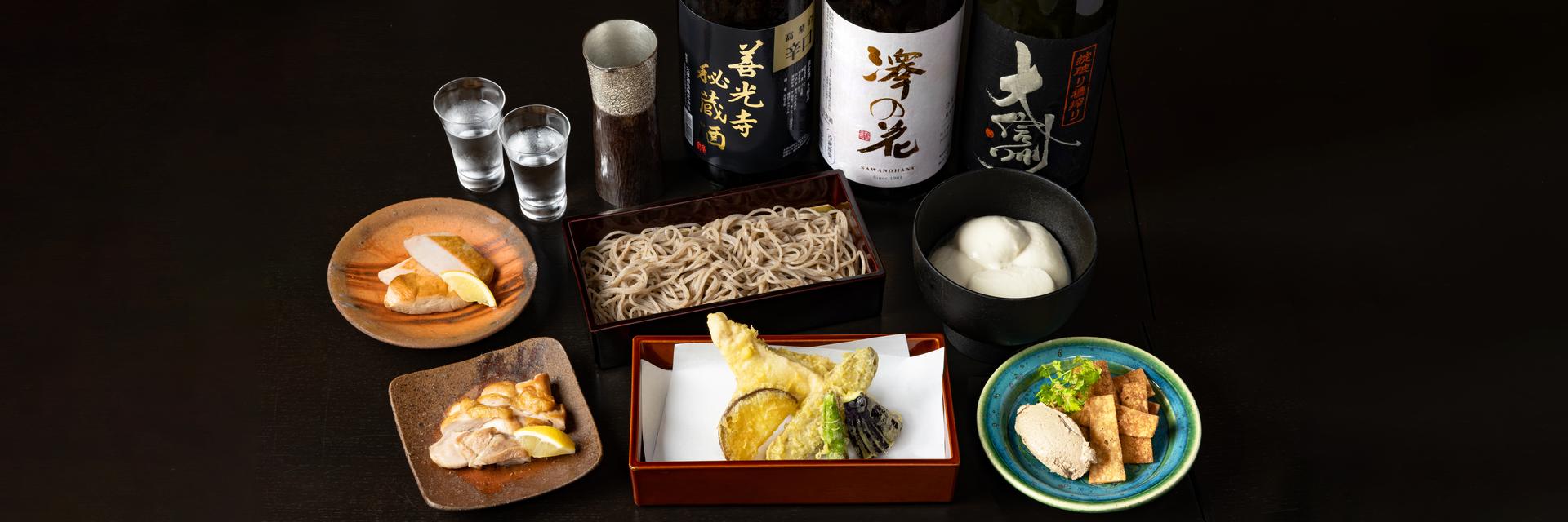善光寺表参道 たき澤 新橋のディナーメニューと信州の地酒